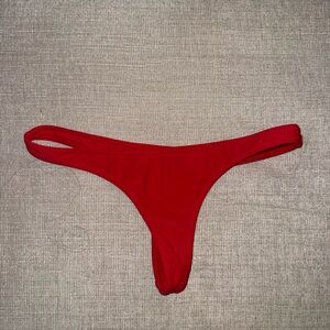 White Fox Boutique Red Women's Bikini Bottom - Minimal Coverage